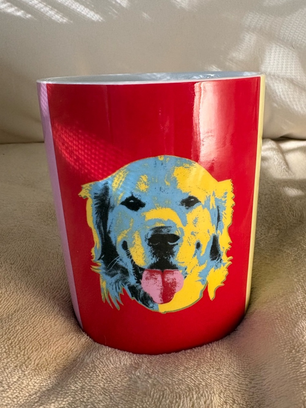 Dog Mug 16oz ceramic w/3 dog images-Boston Terrier, Labrador, chihuahua.